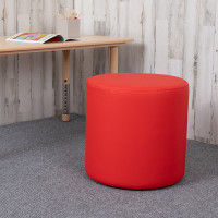 Flash Furniture ZB-FT-045R-18-RED-GG Soft Seating Collaborative Circle for Classrooms and Common Spaces - 18